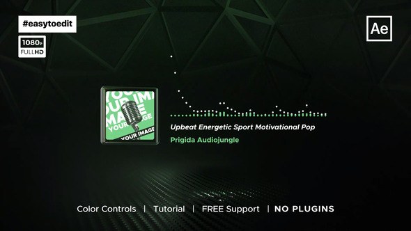 Videohive Audio Visualizer | Audio Waveform Equalizer Player Product Promo template preview
