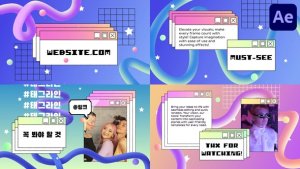 Videohive Pop Up Pixel Slides for After Effects Openers template preview