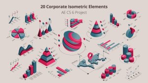 Videohive 20 Isometric Corporated Elements Elements template preview