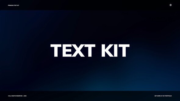 Videohive Text Kit | AE Titles template preview