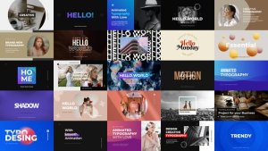 Videohive Animated Typography 28154120 Titles template preview