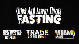 Videohive Trippy Titles Lower Thirds Titles template preview