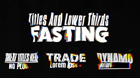 Videohive Trippy Titles Lower Thirds Titles template preview