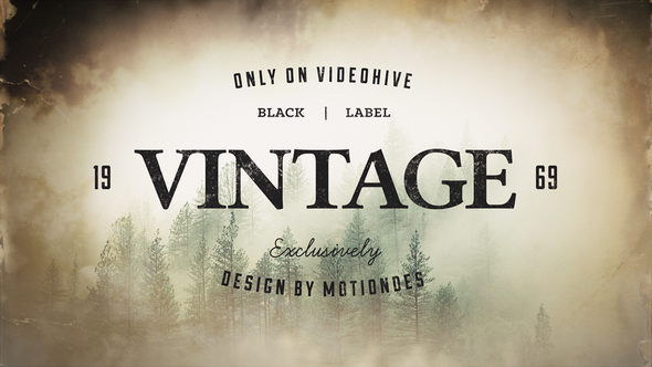 Vintage Opener 3 Video Displays template preview