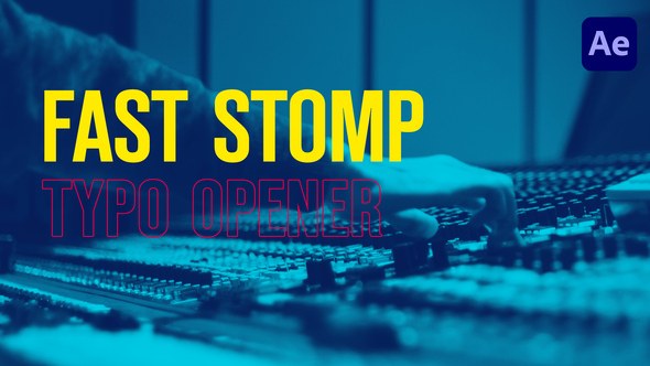 Videohive Fast Stomp // Typo Opener Openers template preview