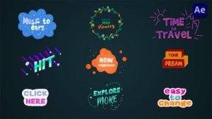 Videohive Cartoon Colorful Titles [After Effects] Titles template preview