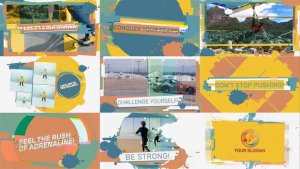Videohive Colorful Urban Sport Intro Video Displays template preview