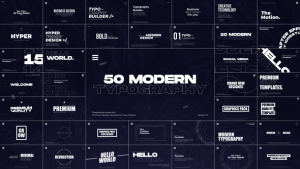 Videohive 50 Modern Titles 47753778 Titles template preview