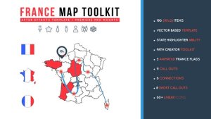 France Map Toolkit Video Displays template preview