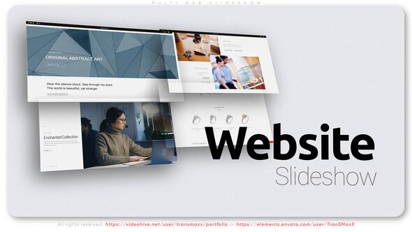 Videohive Multi Web Slideshow Product Promo template preview