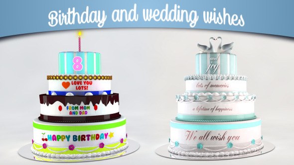 Videohive Birthday and Wedding Wishes Openers template preview