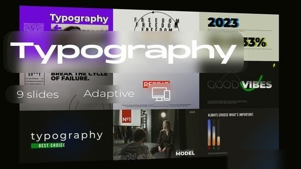Videohive Typography 0.3 / Ae Titles template preview
