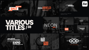 Videohive Various Titles 38 Titles template preview