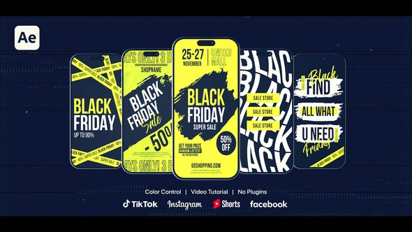Videohive Black Friday Instagram Stories 60587680 Product Promo template preview
