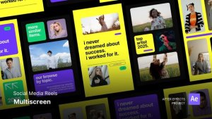 Videohive Reels - Multiscreen Display After Effects Project Files Product Promo template preview