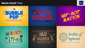 Videohive Music Event Titles Titles template preview