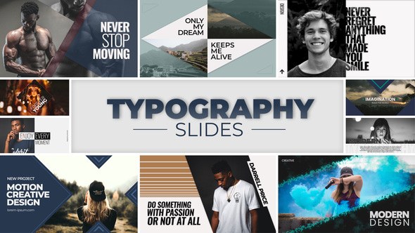 Videohive Typography 49235518 Titles template preview