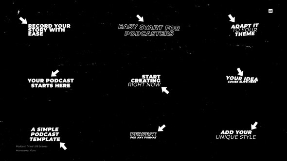 Videohive Podcast Titles | After Effects Titles template preview