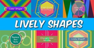 Lively Shapes Video Displays template preview