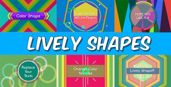 Lively Shapes Video Displays template preview