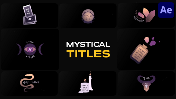 Videohive Mystical Elements Titles for After Effects Titles template preview