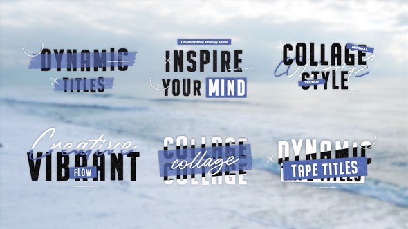 Videohive Bold & Tape Titles Titles template preview