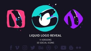 Videohive Simple Liquid Logo Logo Stings template preview
