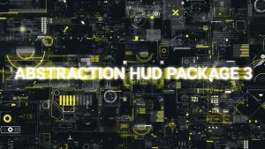 Videohive Abstraction HUD Pack 3 Elements template preview