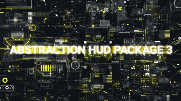 Videohive Abstraction HUD Pack 3 Elements template preview