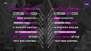 Videohive Modern Call Outs 1.0  AE Infographics template preview