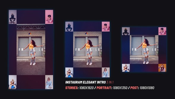 Videohive Elegant Instagram Intro Openers template preview