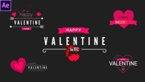 Videohive Valentine Modern Titles Titles template preview