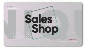 Sales Shop Clean Slideshow Video Displays template preview