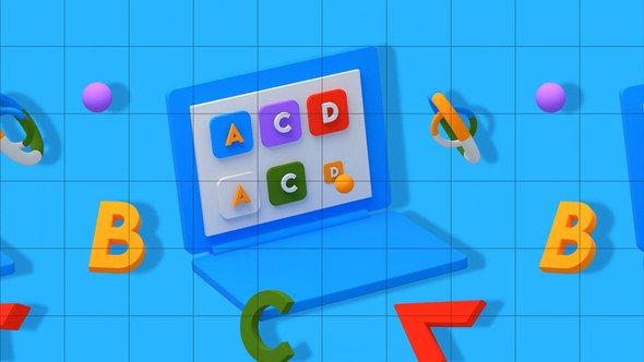 Videohive Kids School Logo Logo Stings template preview