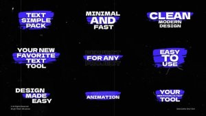 Videohive Brush Titles  AE Titles template preview