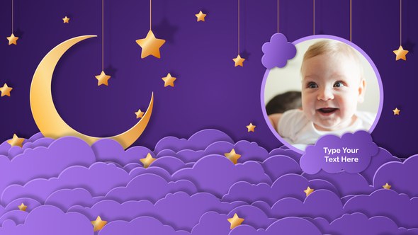 Videohive Baby Photo Album - Nightly Slideshow Video Displays template preview