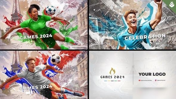 Videohive Games 2024 Soccer Openers template preview