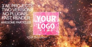 Videohive Particles-flare Logo Opener 2 Openers template preview