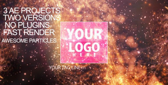 Videohive Particles-flare Logo Opener 2 Openers template preview
