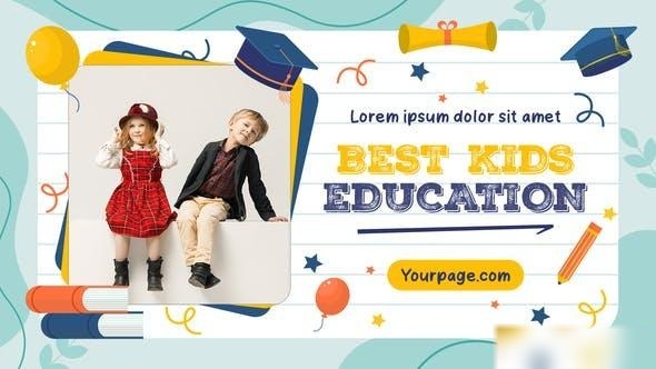 Videohive Back To School Slides Promo Openers template preview