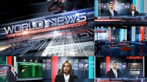World News Broadcast Pack V.2 Video Displays template preview