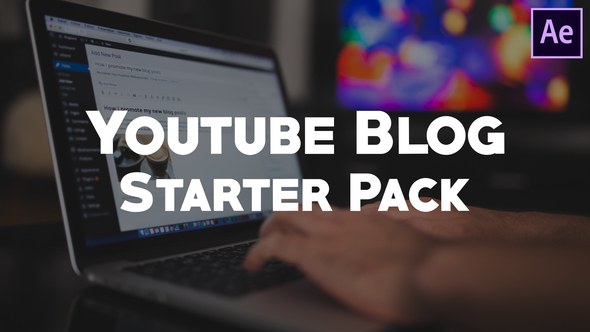 Youtube Blog Starter Pack | After Effects Video Displays template preview