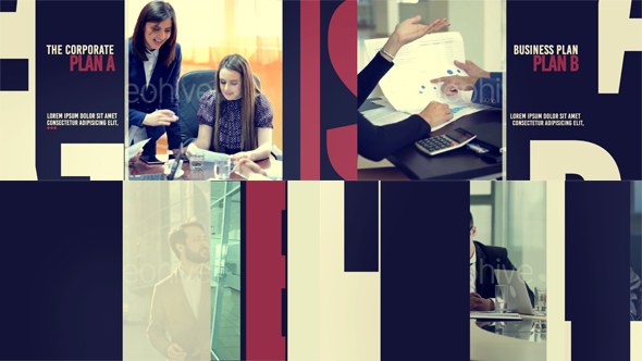 The Corporate Video Displays template preview
