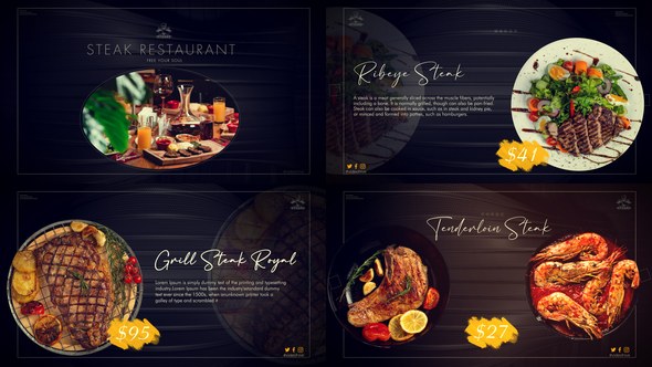 Videohive Steak restaurant Promo Product Promo template preview
