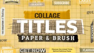 Videohive Collage Paper Brush Titles Titles template preview