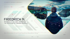 Videohive Futuristic Inspired Slideshow Video Displays template preview