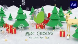 Videohive 3D Christmas Logo for After Effects Logo Stings template preview