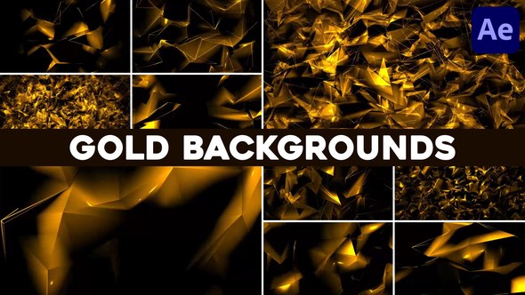 Videohive Gold Backgrounds for After Effects 51311113 Elements template preview