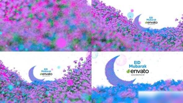Videohive Flower Field Ramadan & Eid Opener Ramadan template preview