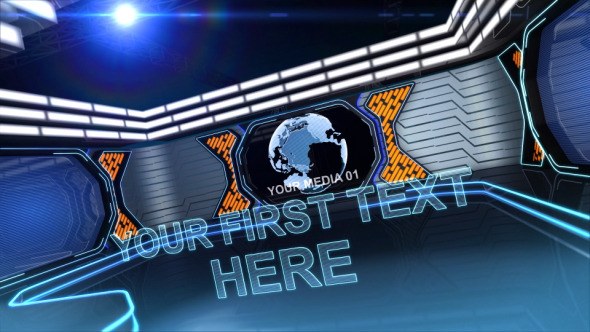 Neon Screens Video Displays template preview